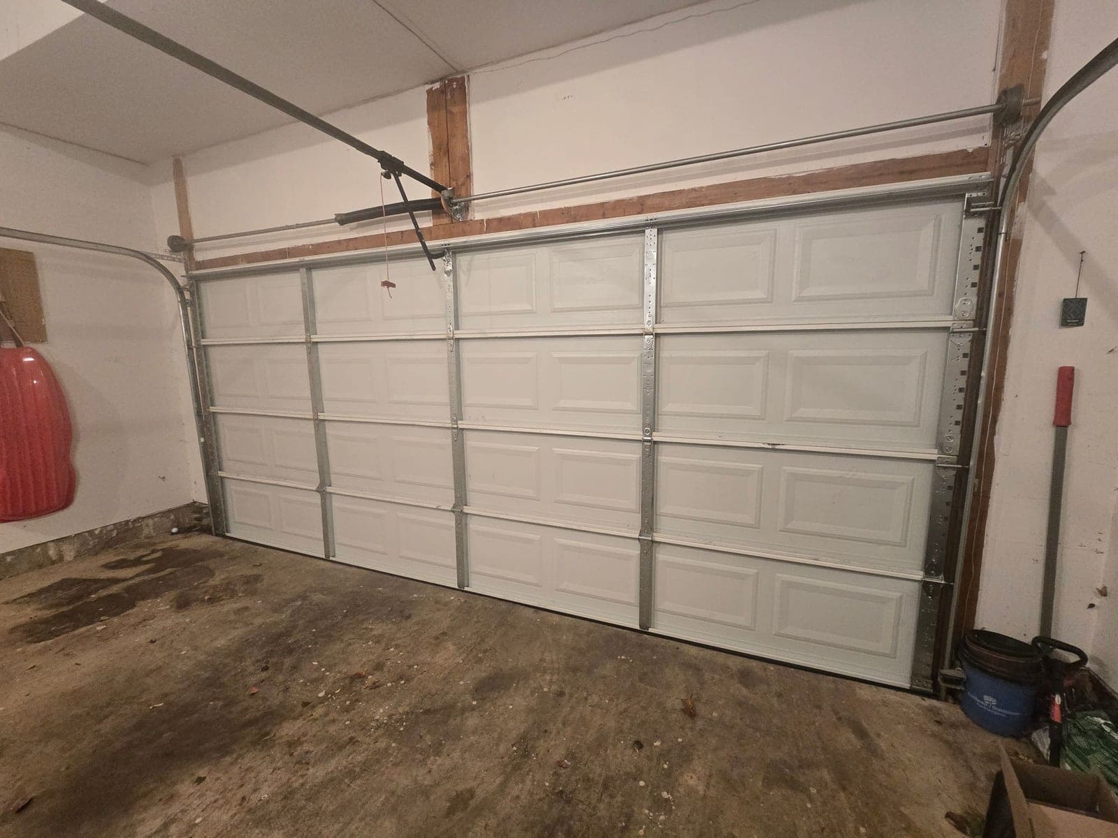 After: Off-track door, made new installed by GarageWiz in Rockville, MD