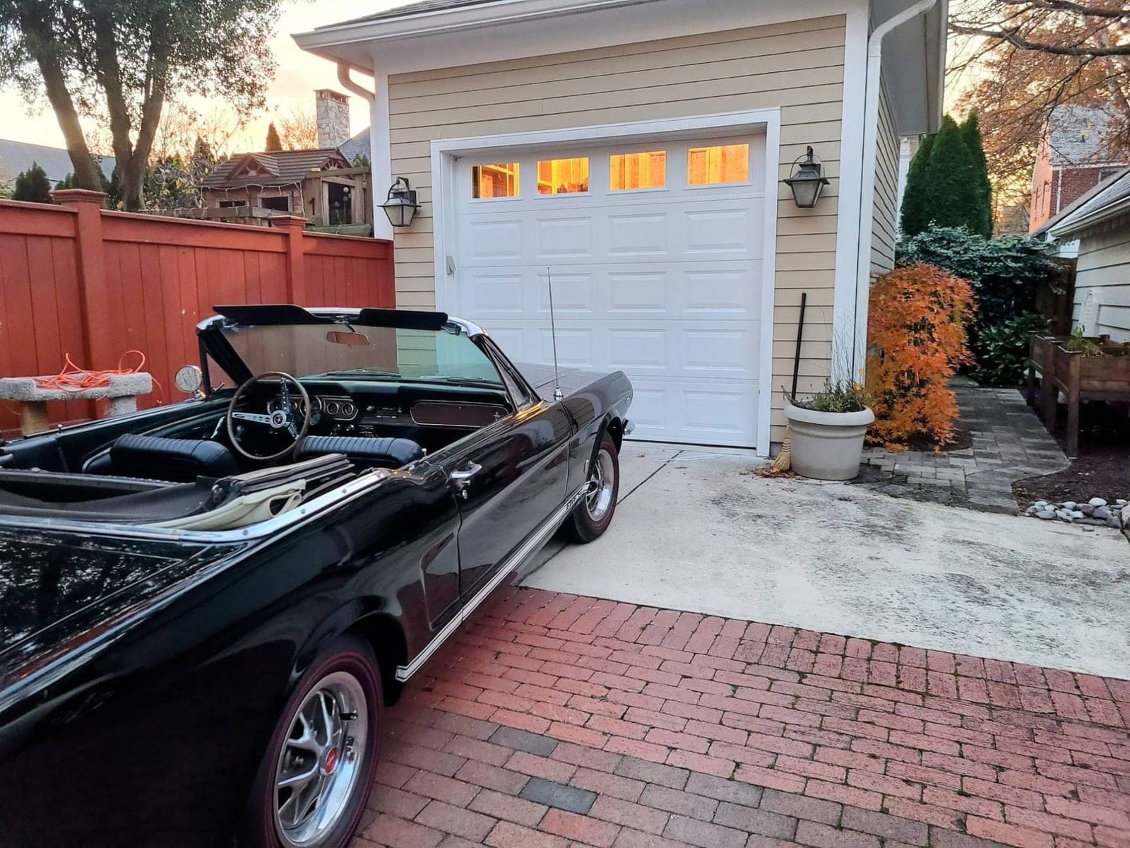 New insulated garage door with windows installed by GarageWiz in Rockville, MD